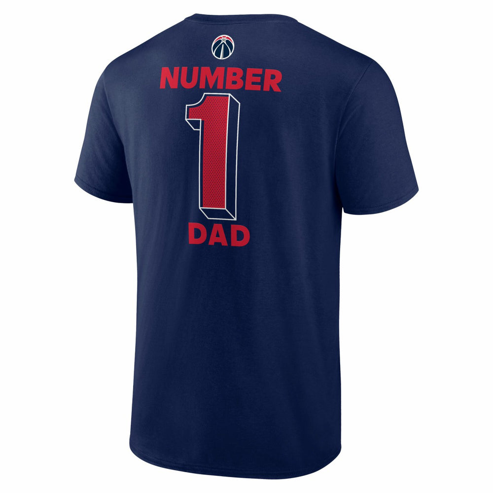 Washington Wizards #1 Dad Jersey T-Shirt Navy - NBA