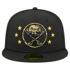 Buffalo Sabres New Era Military Appreciation Digital Camo Stars 59FIFTY Fitted Hat - Black - NHL