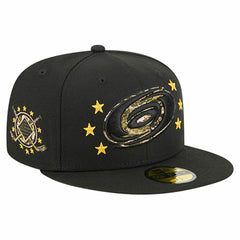 Carolina Hurricanes New Era Military Appreciation Digital Camo Stars 59FIFTY Fitted Hat - Black - NHL