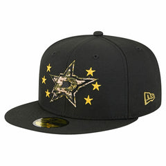 Dallas Stars New Era Military Appreciation Digital Camo Stars 59FIFTY Fitted Hat - Black - NHL