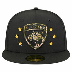 Florida Panthers New Era Military Appreciation Digital Camo Stars 59FIFTY Fitted Hat - Black - NHL