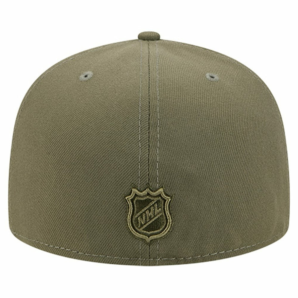 Boston Bruins New Era Military Appreciation Flag 59FIFTY Fitted Hat - Olive - NHL