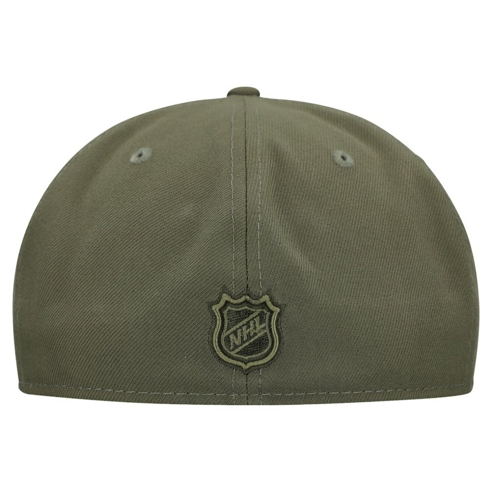 Pittsburgh Penguins New Era Military Appreciation Flag 59FIFTY Fitted Hat - Olive - NHL