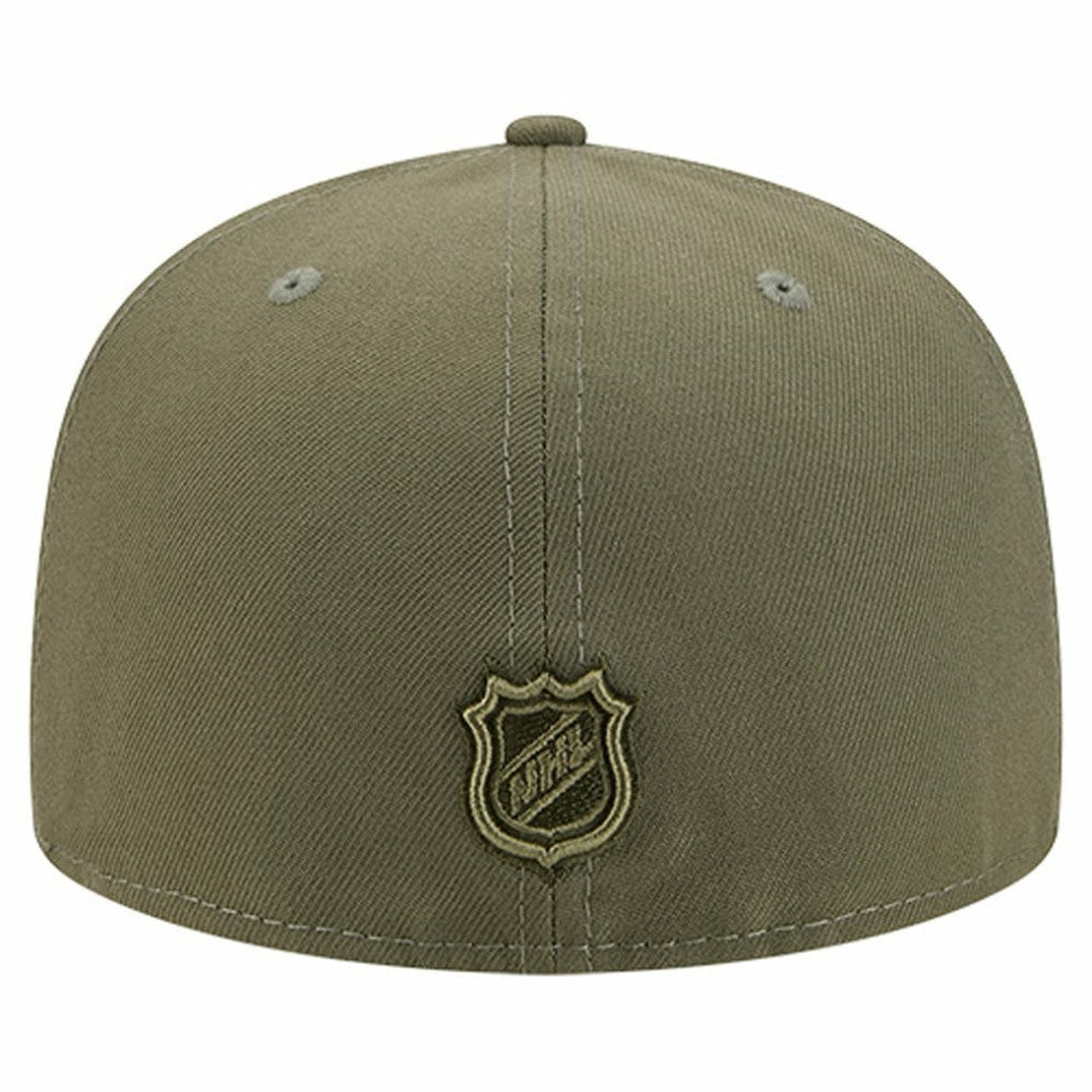 Tampa Bay Lightning New Era Military Appreciation Flag 59FIFTY Fitted Hat - Olive - NHL