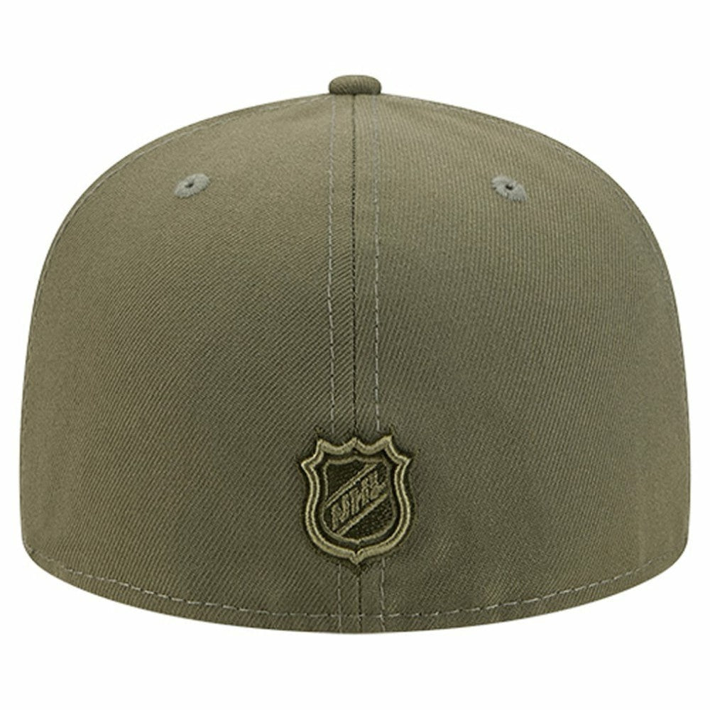 Seattle Kraken New Era Military Appreciation Flag 59FIFTY Fitted Hat - Olive - NHL