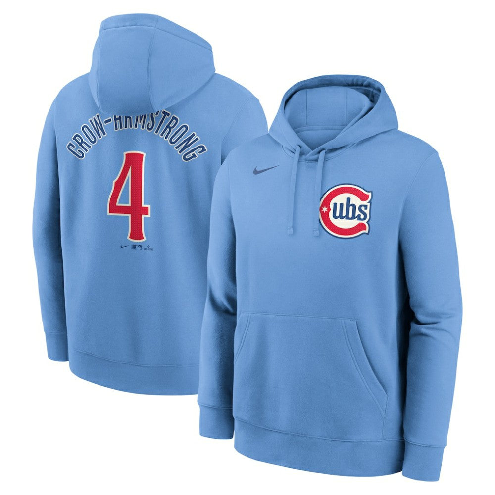 Pete Crow-Armstrong Chicago Cubs Nike Player Name & Number Club Fleece Pullover Hoodie - MLB