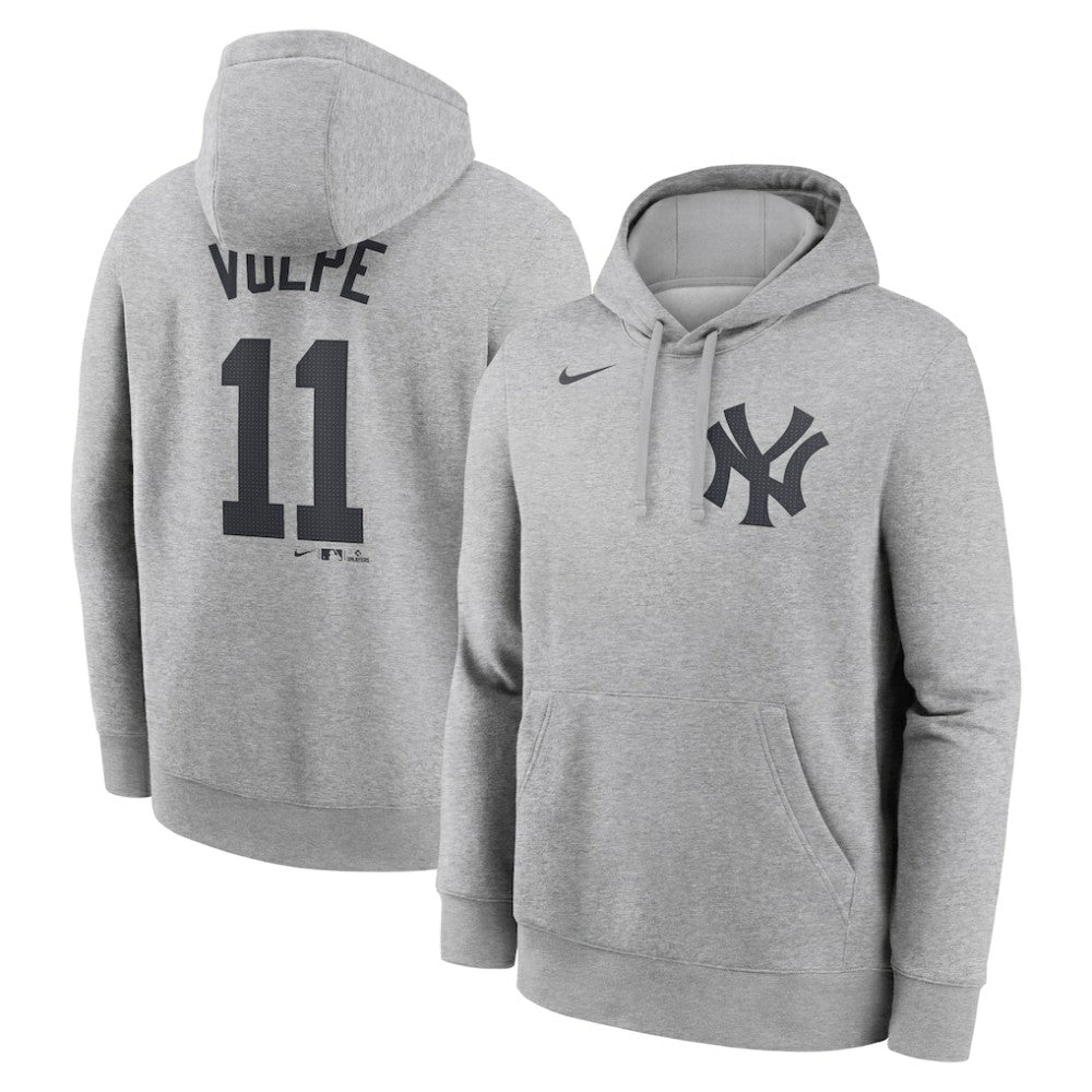 Anthony Volpe New York Yankees Nike Player Name & Number Club Fleece Pullover Hoodie - MLB