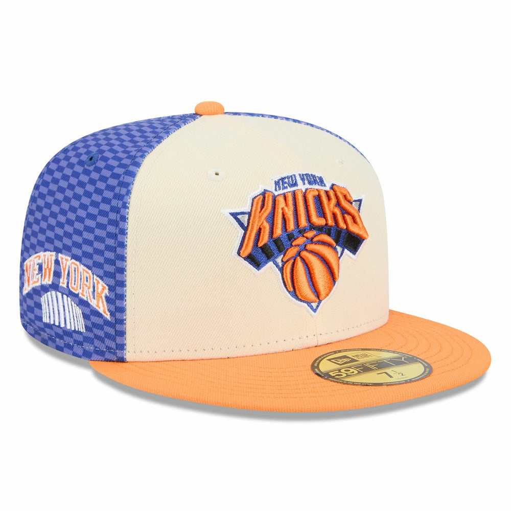 New York Knicks 2025/26 City Edition Alternate 59FIFTY Fitted Hat Cream - NBA