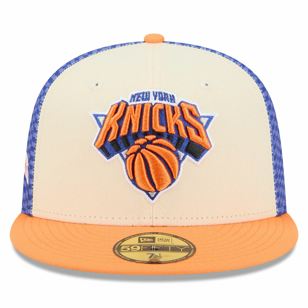 New York Knicks 2025/26 City Edition Alternate 59FIFTY Fitted Hat Cream - NBA