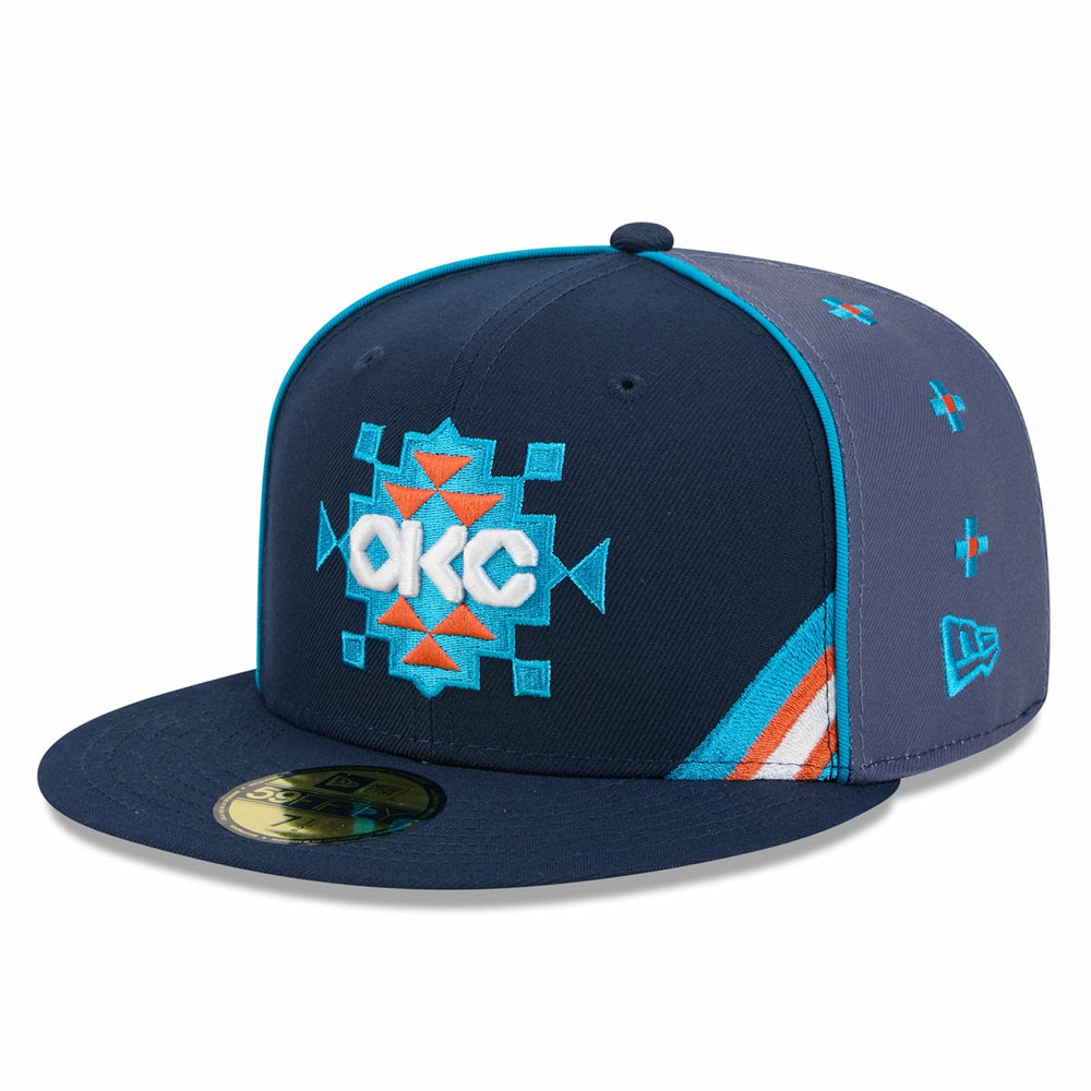 Oklahoma City Thunder 2025/26 City Edition Alternate 59FIFTY Fitted Hat Navy - NBA