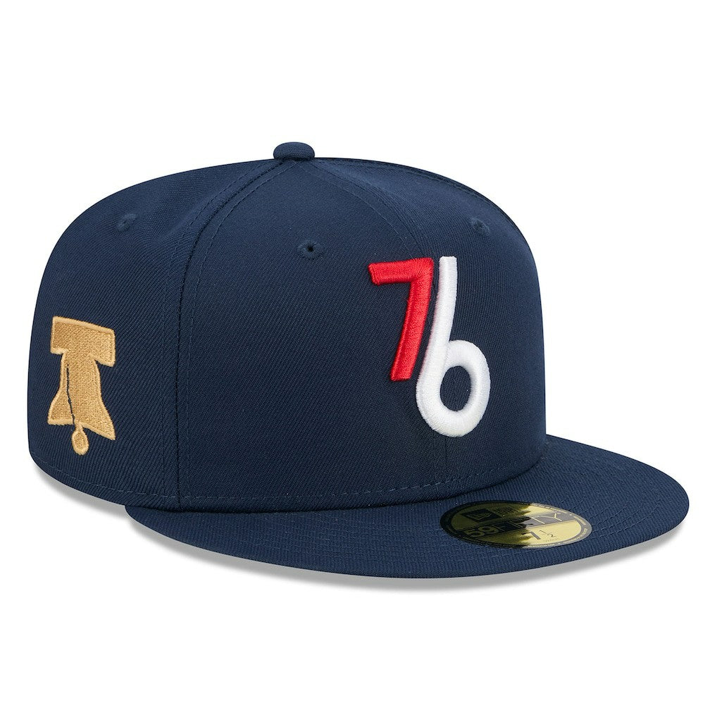 Philadelphia 76ers 2025/26 City Edition Alternate 59FIFTY Fitted Hat Navy - NBA