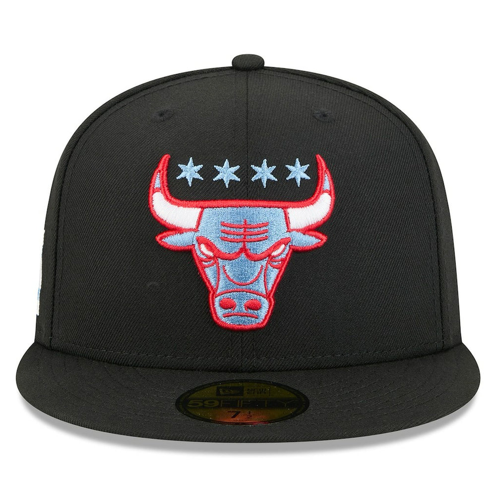 Chicago Bulls 2025/26 City Edition Alternate 59FIFTY Fitted Hat Black - NBA