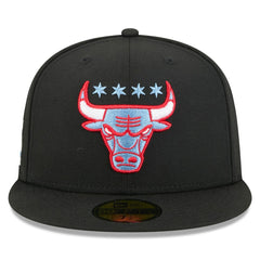 Chicago Bulls 2025/26 City Edition Alternate 59FIFTY Fitted Hat Black - NBA