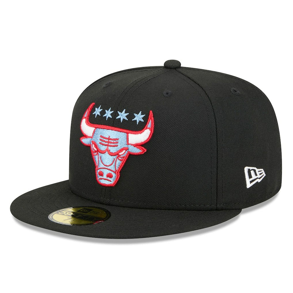 Chicago Bulls 2025/26 City Edition Alternate 59FIFTY Fitted Hat Black - NBA