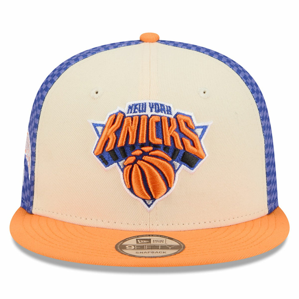 New York Knicks 2025/26 City Edition Alternate 9FIFTY Snapback Hat Cream - NBA