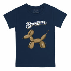Milwaukee Brewers Tiny Turnip Youth Balloon Dog T-Shirt - MLB