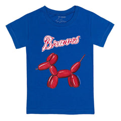 Atlanta Braves Tiny Turnip Youth Balloon Dog T-Shirt - MLB