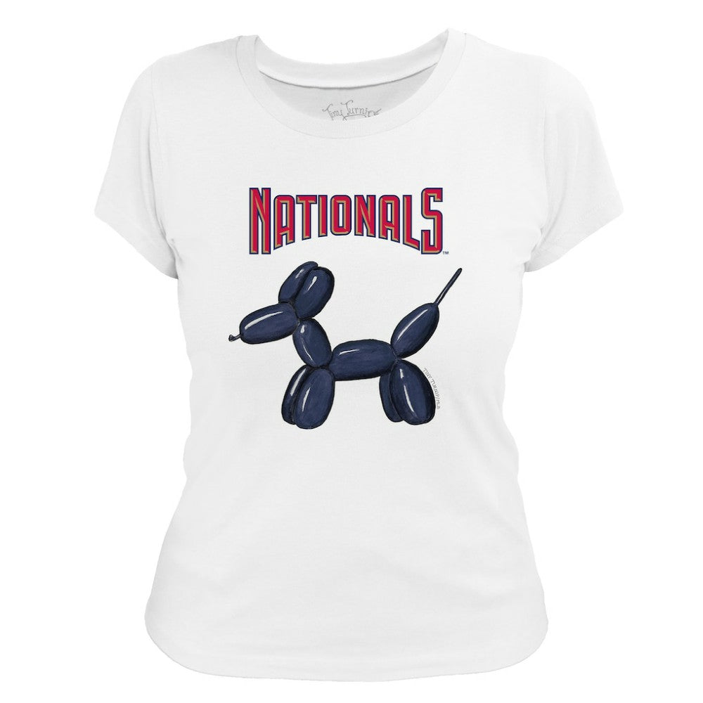 Washington Nationals Tiny Turnip Women's Balloon Dog T-Shirt - MLB