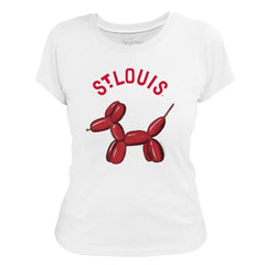 St. Louis Cardinals Tiny Turnip Women's Balloon Dog T-Shirt - MLB