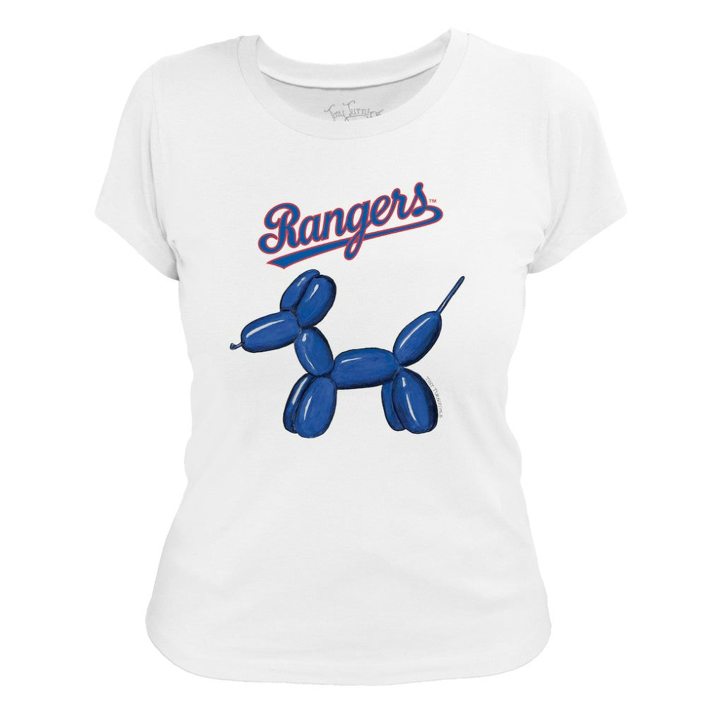 Texas Rangers Tiny Turnip Women's Balloon Dog T-Shirt - MLB