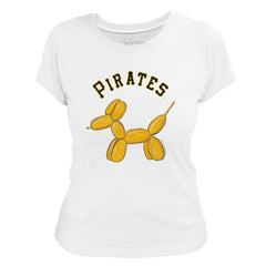 Pittsburgh Pirates Tiny Turnip Women's Balloon Dog T-Shirt - MLB