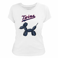Minnesota Twins Tiny Turnip Women's Balloon Dog T-Shirt - MLB