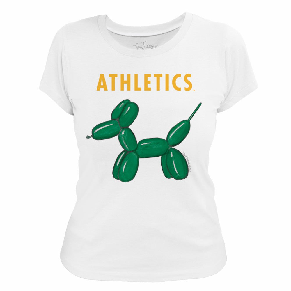 Athletics Tiny Turnip Women's Balloon Dog T-Shirt - MLB