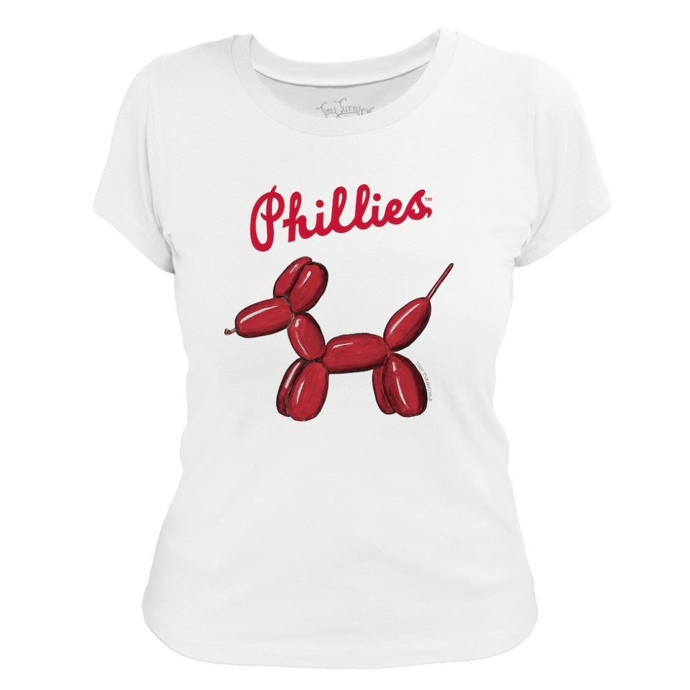 Philadelphia Phillies Tiny Turnip Women's Balloon Dog T-Shirt - MLB