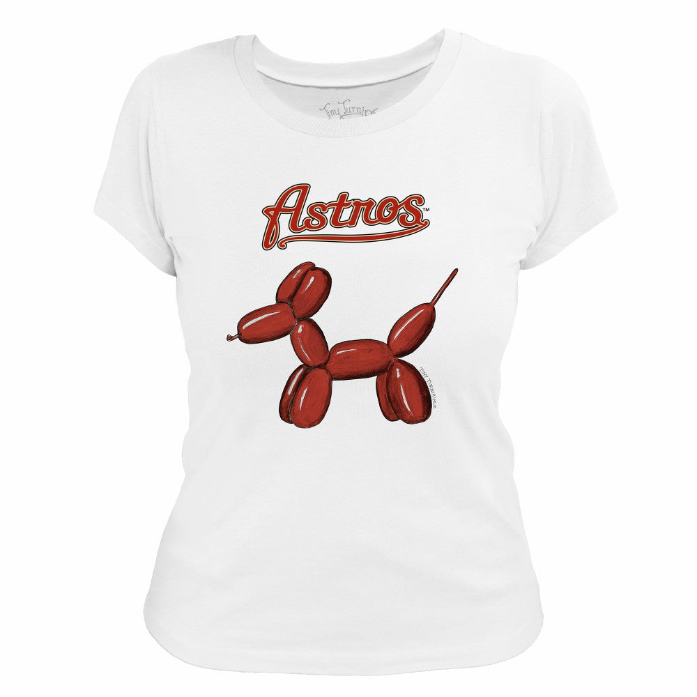 Houston Astros Tiny Turnip Women's Balloon Dog T-Shirt - MLB