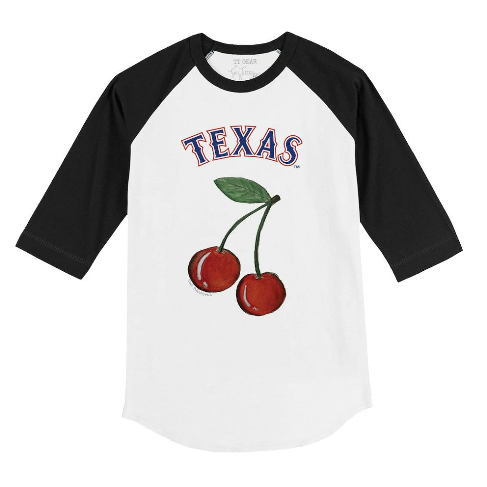 Texas Rangers Tiny Turnip Youth Cherries 3/4-Sleeve Raglan Baseball T-Shirt - MLB
