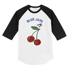 Toronto Blue Jays Tiny Turnip Youth Cherries 3/4-Sleeve Raglan Baseball T-Shirt - MLB