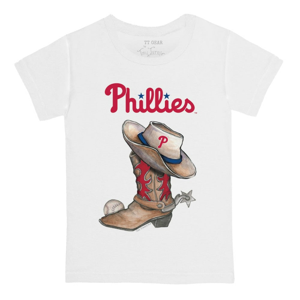 Philadelphia Phillies Tiny Turnip Youth Cowboy Boot T-Shirt - MLB
