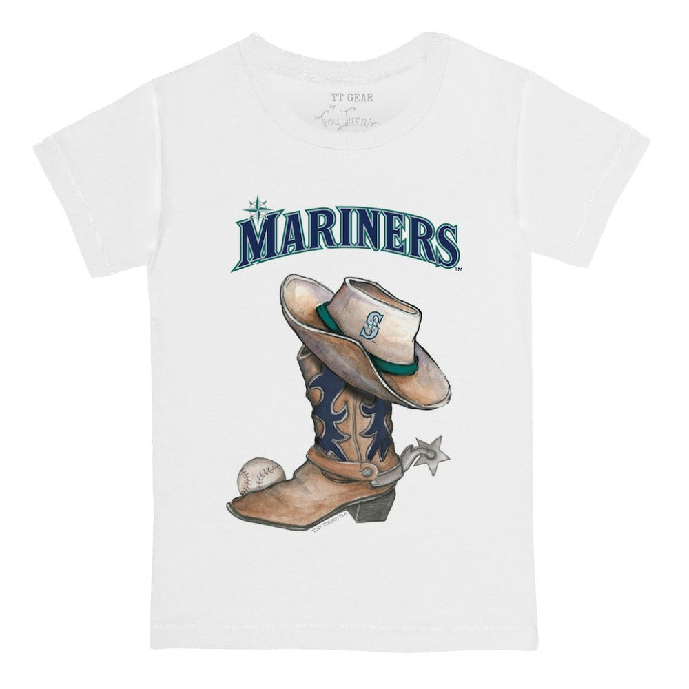 Seattle Mariners Tiny Turnip Youth Cowboy Boot T-Shirt - MLB