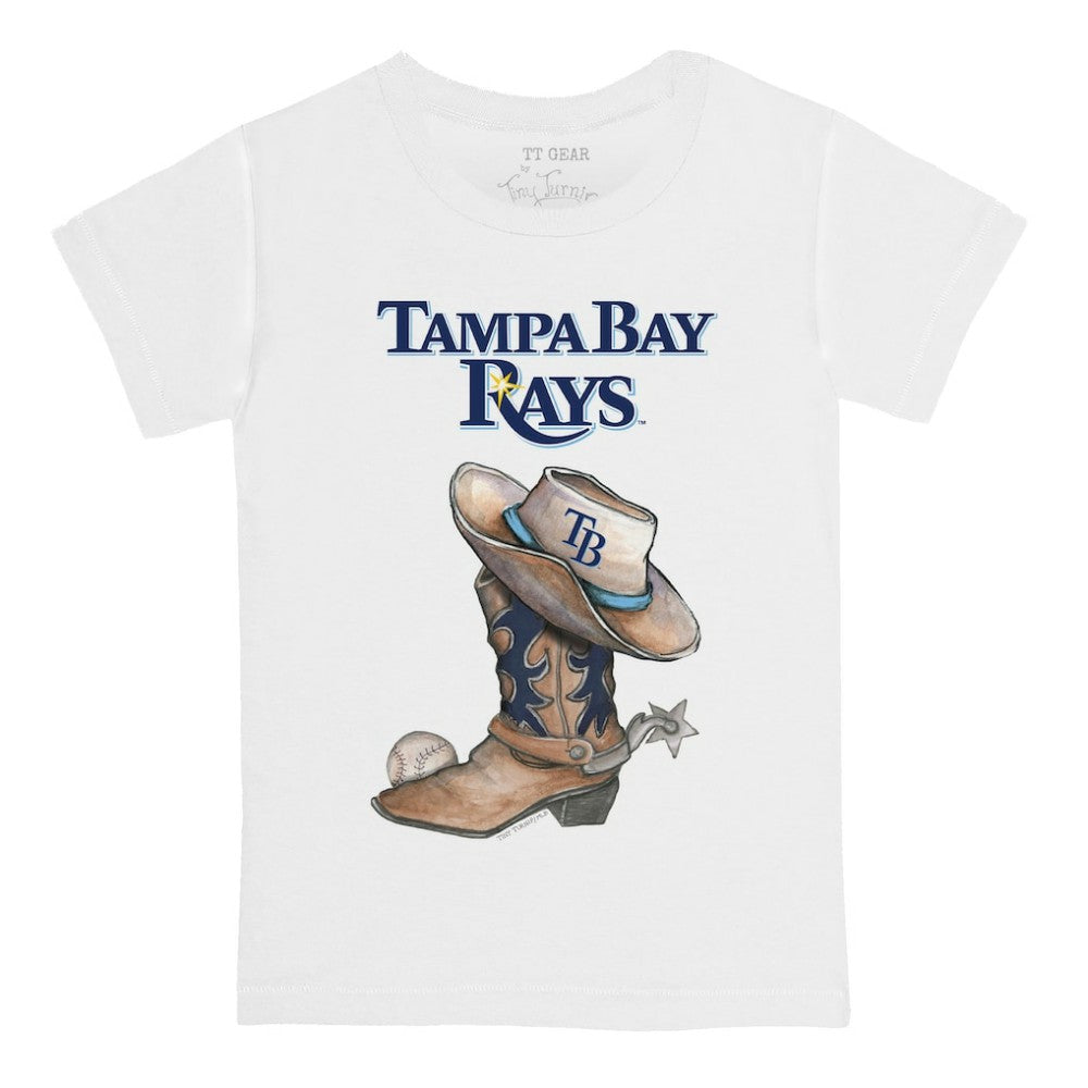 Tampa Bay Rays Tiny Turnip Youth Cowboy Boot T-Shirt - MLB
