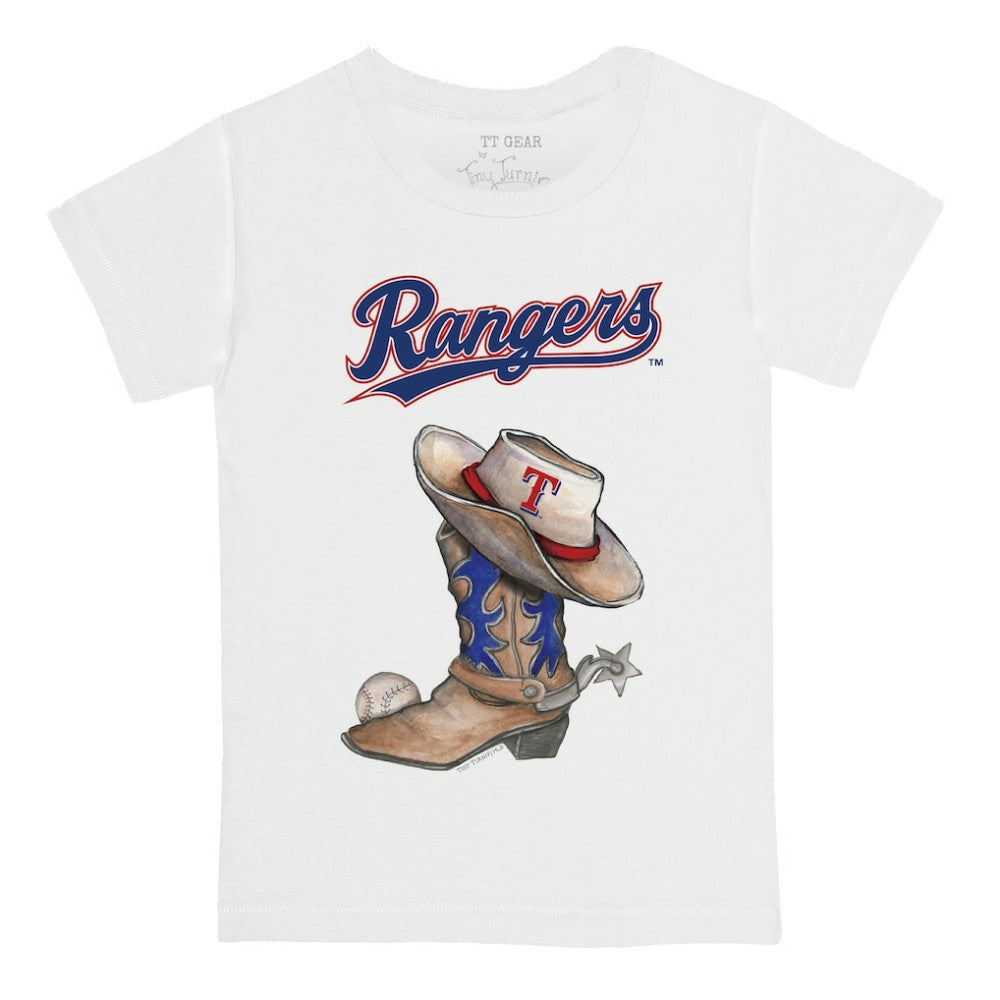 Texas Rangers Tiny Turnip Youth Cowboy Boot T-Shirt - MLB