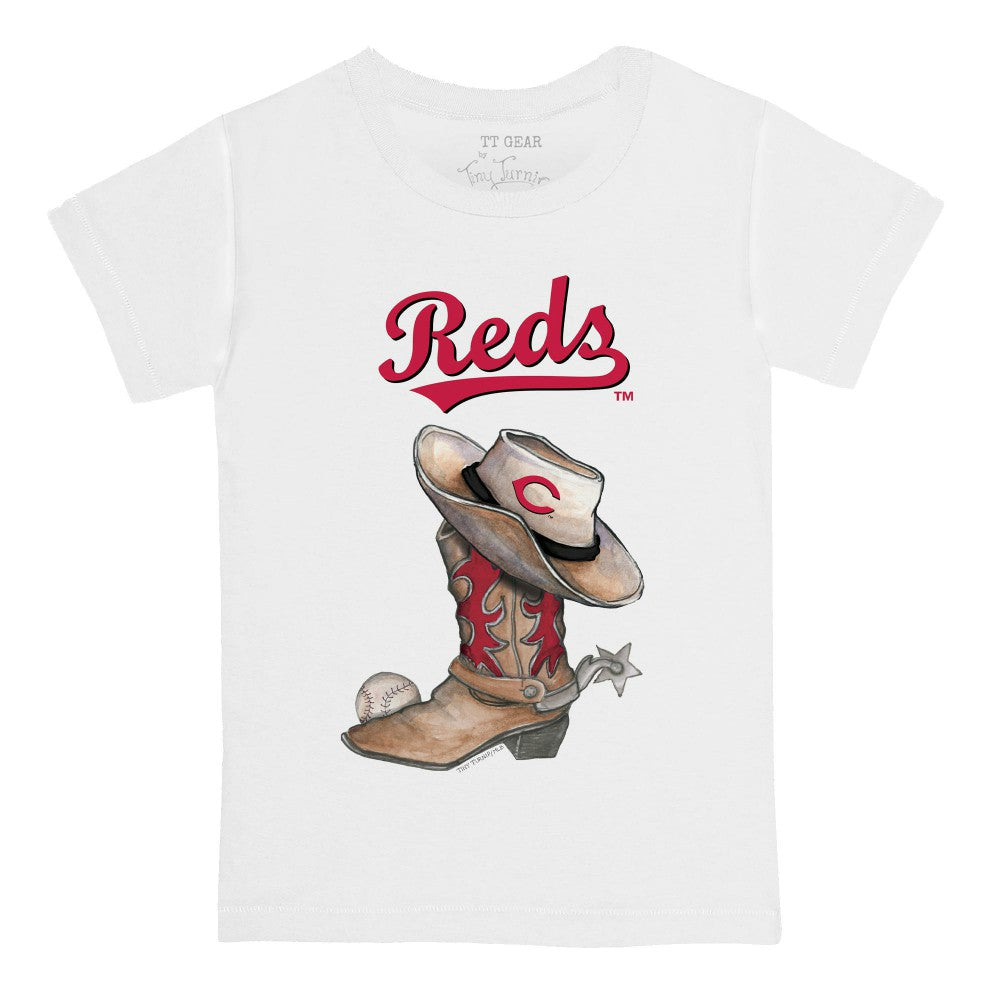Cincinnati Reds Tiny Turnip Youth Cowboy Boot T-Shirt - MLB