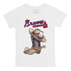 Atlanta Braves Tiny Turnip Youth Cowboy Boot T-Shirt - MLB