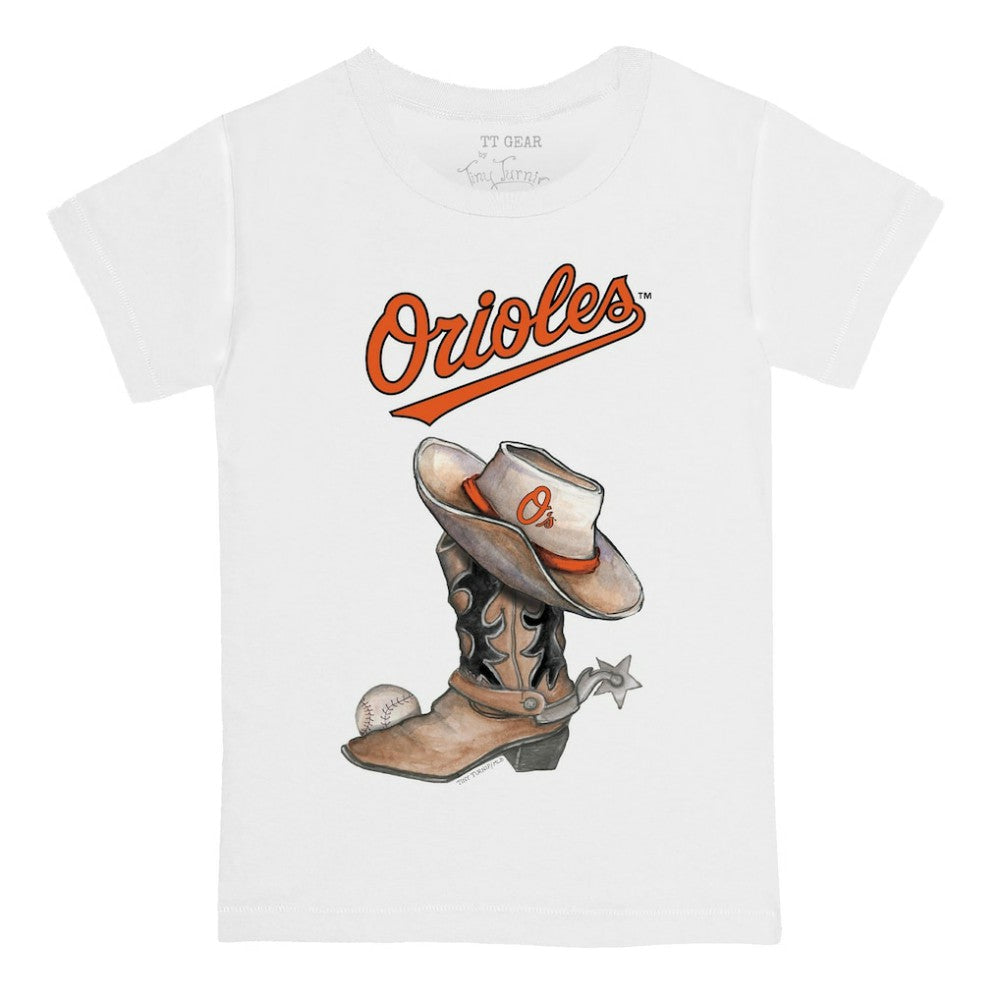 Baltimore Orioles Tiny Turnip Youth Cowboy Boot T-Shirt - MLB