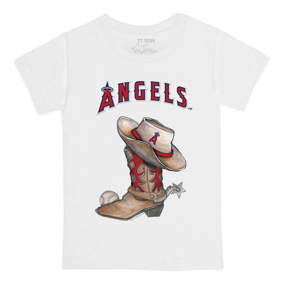 Los Angeles Angels Tiny Turnip Youth Cowboy Boot T-Shirt - MLB