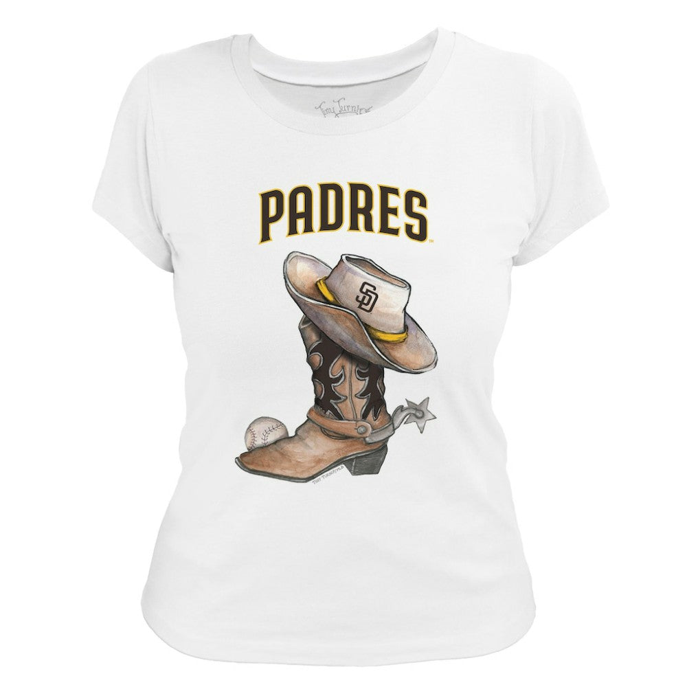 San Diego Padres Tiny Turnip Women's Cowboy Boot T-Shirt - MLB