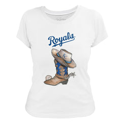 Kansas City Royals Tiny Turnip Women's Cowboy Boot T-Shirt - MLB