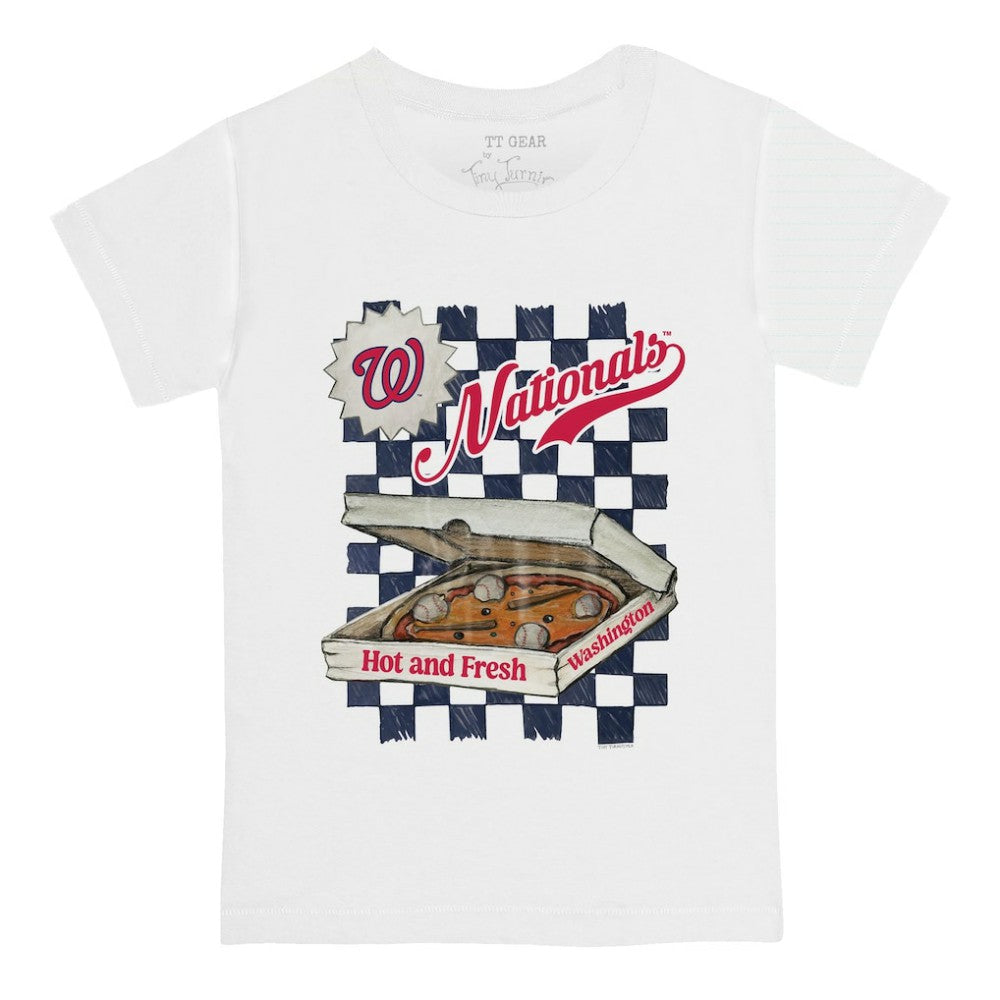 Washington Nationals Tiny Turnip Youth Pizza T-Shirt - MLB