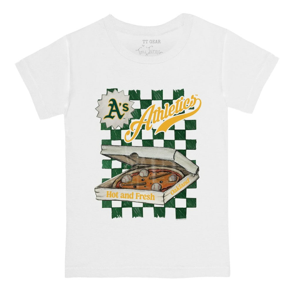 Athletics Tiny Turnip Youth Pizza T-Shirt - MLB