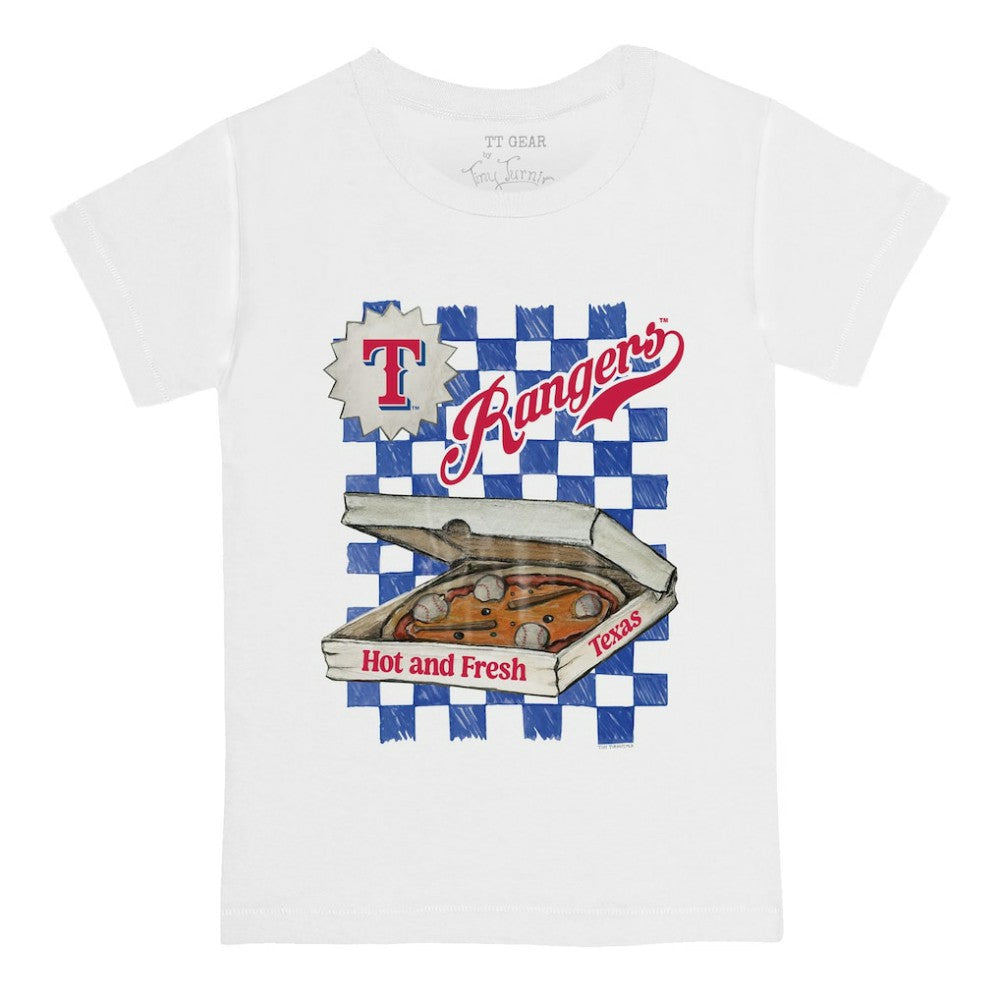 Texas Rangers Tiny Turnip Youth Pizza T-Shirt - MLB