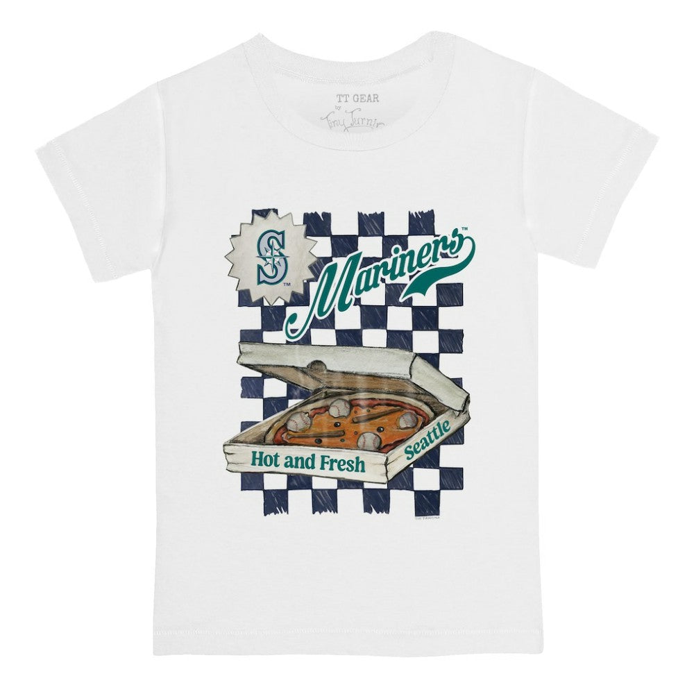 Seattle Mariners Tiny Turnip Youth Pizza T-Shirt - MLB