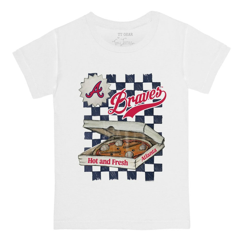 Atlanta Braves Tiny Turnip Youth Pizza T-Shirt - MLB