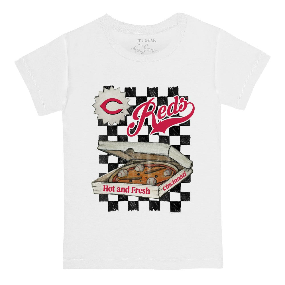 Cincinnati Reds Tiny Turnip Youth Pizza T-Shirt - MLB