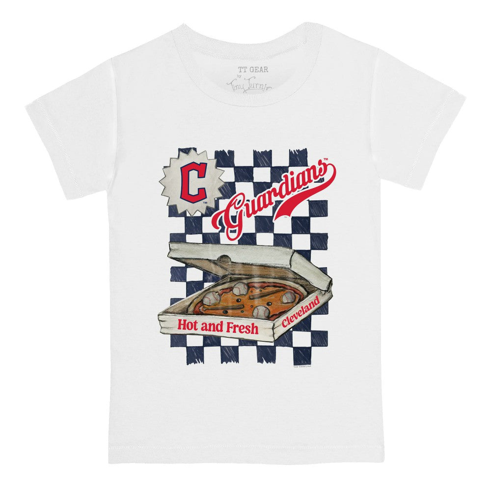 Cleveland Guardians Tiny Turnip Youth Pizza T-Shirt - MLB