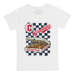 Cleveland Guardians Tiny Turnip Youth Pizza T-Shirt - MLB