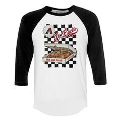 Arizona Diamondbacks Tiny Turnip Women's Pizza 3/4-Sleeve Raglan Baseball T-Shirt - MLB